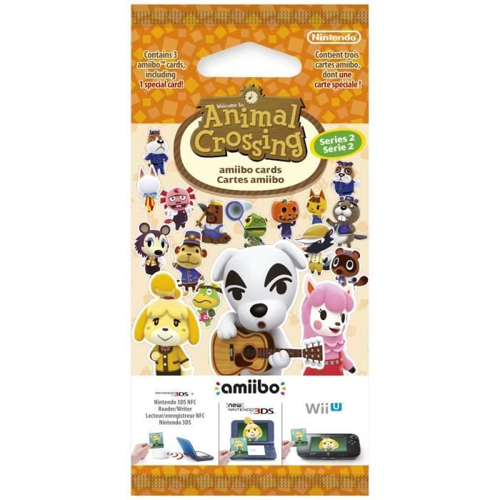 Cartes Amiibo - Animal Crossing Série 2 Contient 3 cartes dont 1 spéciale