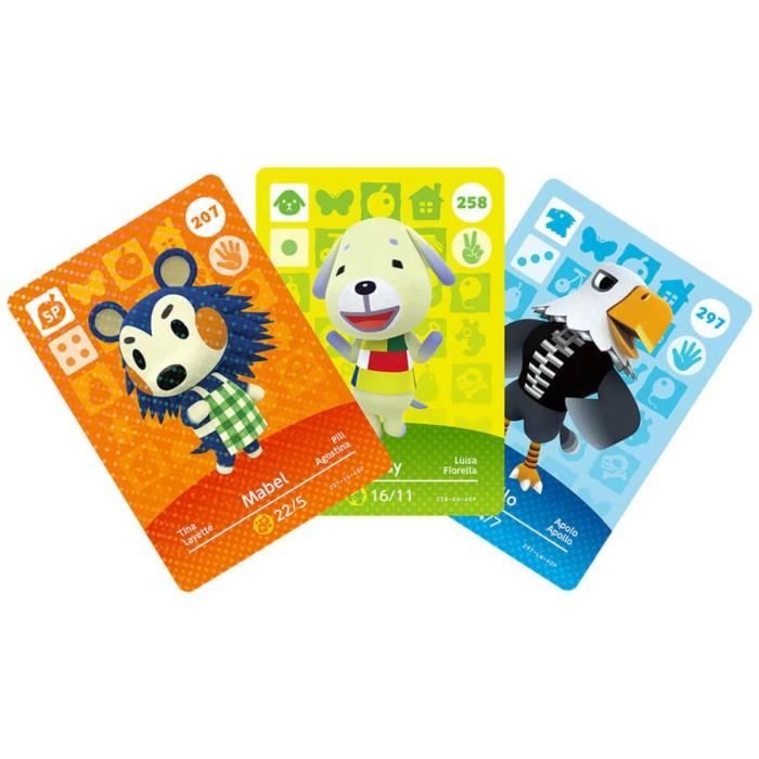 Cartes Amiibo - Animal Crossing Série 3 Contient 3 cartes dont 1 spéciale