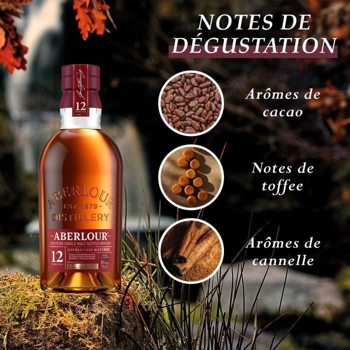 Aberlour - 12 ans - Whisky Ecossais Single Malt avec étui - 40,0% Vol. - 70cl- sans etui