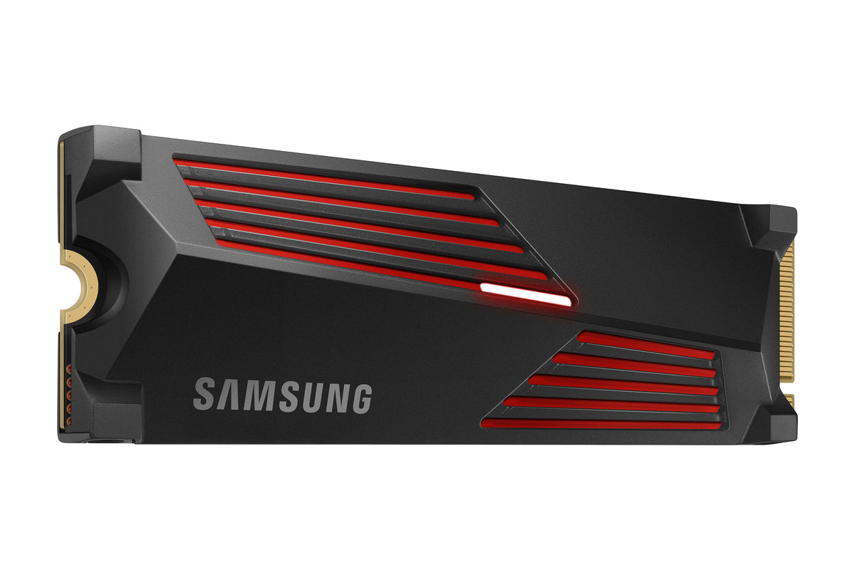 SAMSUNG - 990 PRO avec dissipateur- SSD Interne - 4 To - NVMe M.2 PCIe 4.0x4 - Vitesse lecture jusqu'a 7 450 Mo/s