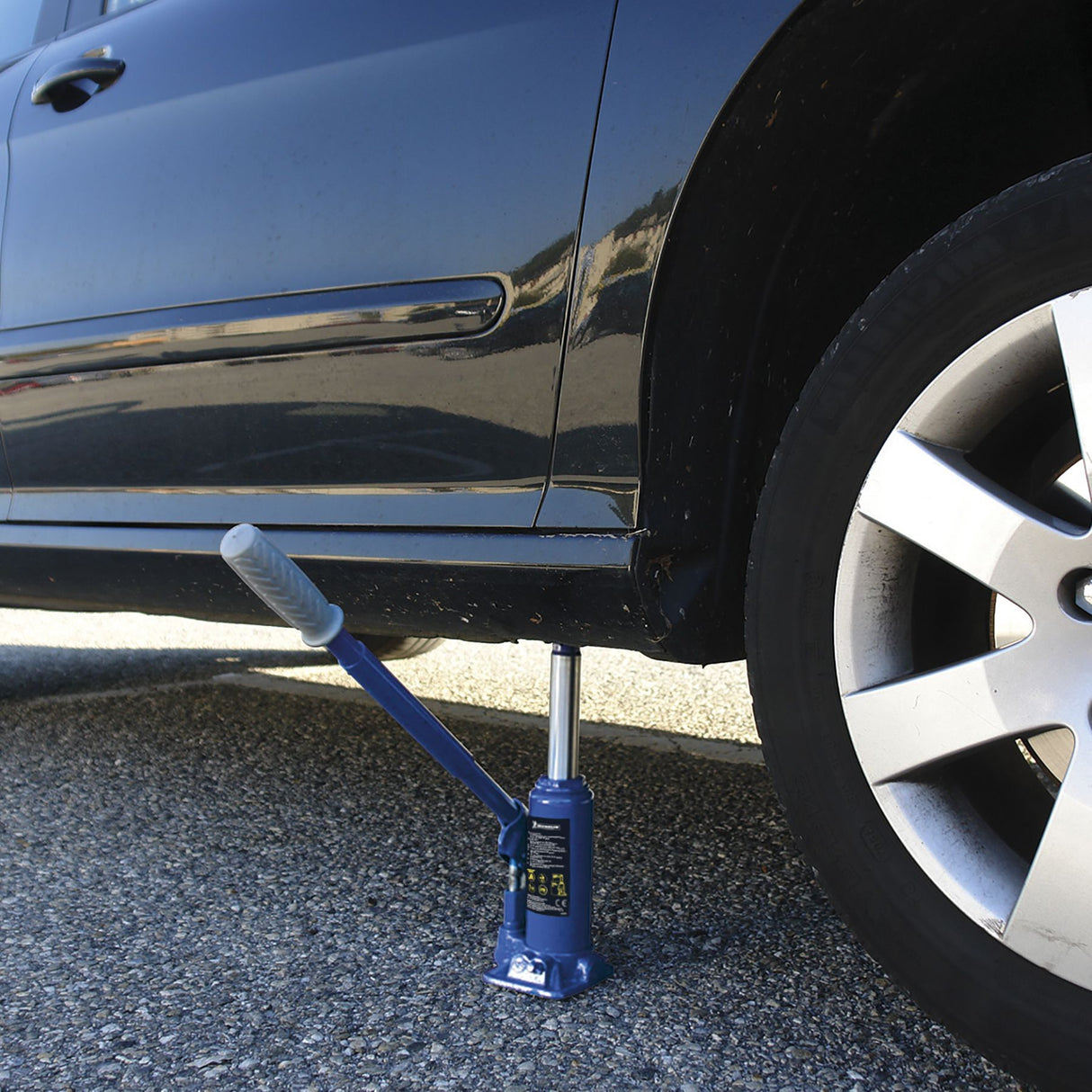 Cric hydraulique bouteille 3 tonnes hauteur levage 195mm a 385mm - MICHELIN - Pour le levage de voiture, SUV, utilitaires, 4x4.