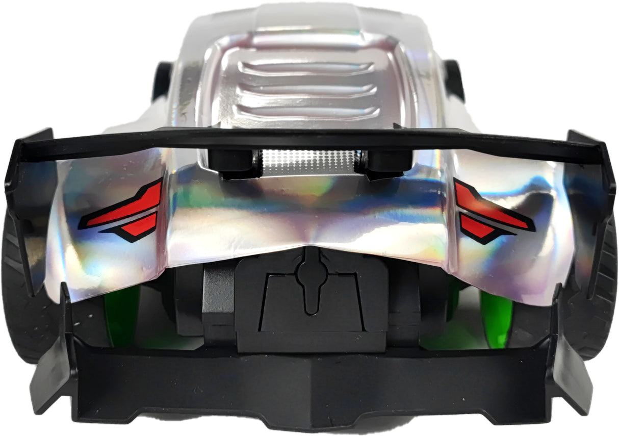 Voiture Télécommandée - EXOST - Metal Chrome 1:14 - 15 km/h - 31 -5 cm - argent et vert - des 5 ans
