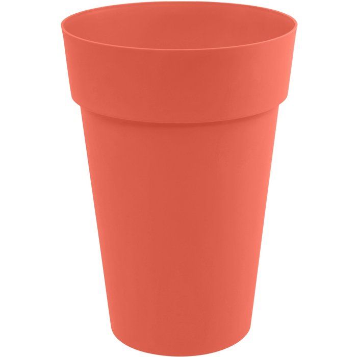 Vase haut Rond - EDA - Toscane - Ø 46 cm - 67 L - Intérieur/Extérieur - Ø 46 x H. 65 cm - Orange Terre Battue