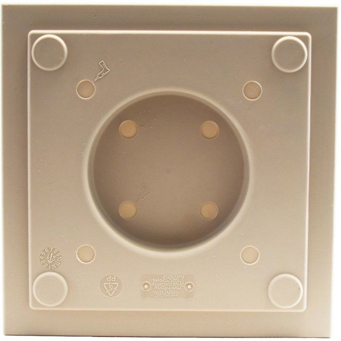 Pot de fleurs Carré 30 cm - EDA - Volcania Up - 21 L - Intérieur/Extérieur -Décor Pierre - 29,5 x 29,5 x H. 29,5 cm - Beige Calcaire