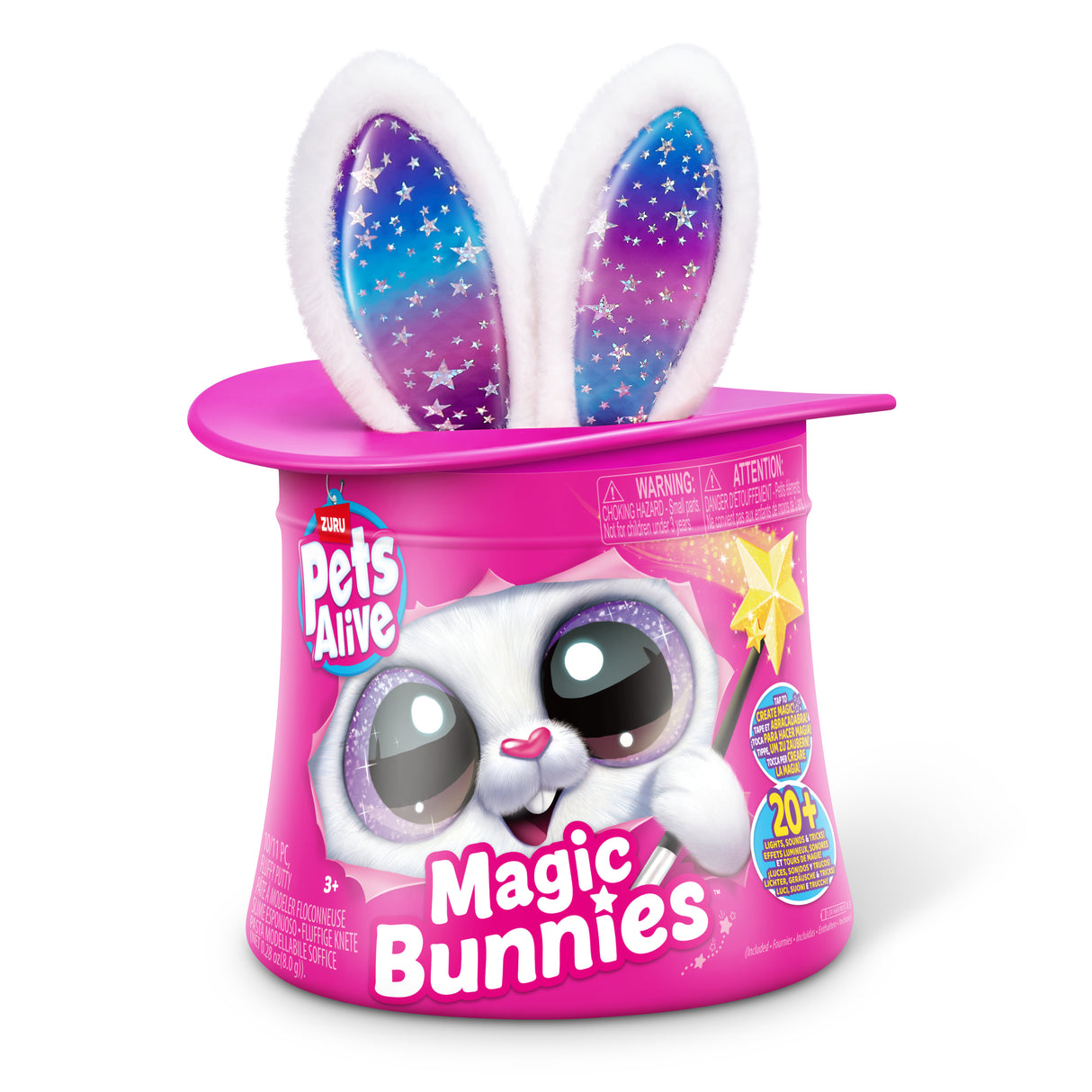 Jeu interactif - ZURU - PETS ALIVE Magic Bunnies - 20 surprises - Effets lumineux - Mixte
