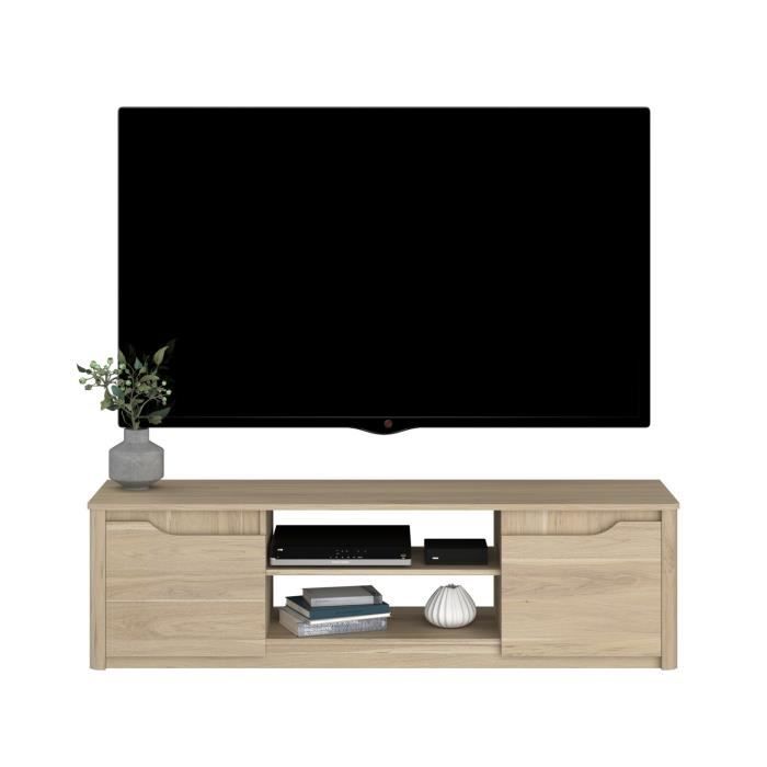 Meuble TV BETTY - Chene Dakota - 150 x 42 x 60 cm