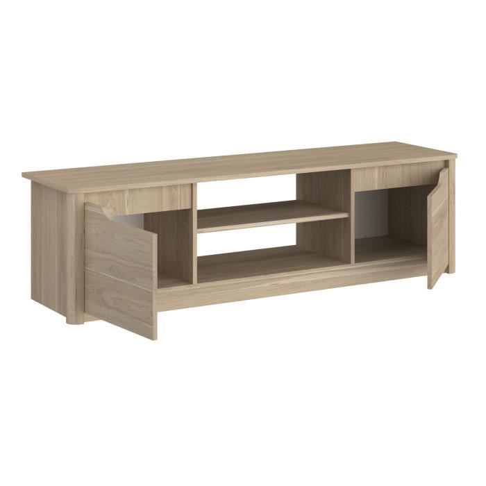 Meuble TV BETTY - Chene Dakota - 150 x 42 x 60 cm