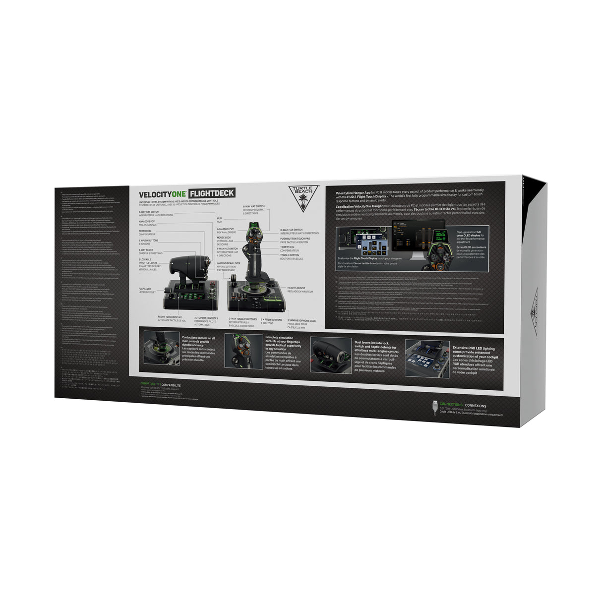 Systeme de simulation HOTAS premium - TURTLE BEACH - VelocityOne™ Flightdeck - Pour PC Windows 10 et 11
