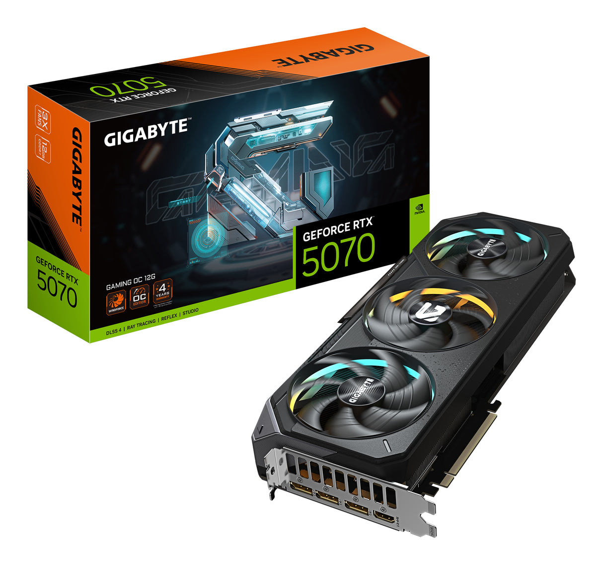 Gigabyte - Carte graphique - GeForce RTX 5070 - Gaming OC - 12Go