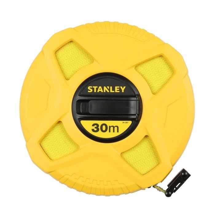 Metre ruban mesure longue - STANLEY - 0-34-297 - 30m x 12,7mm - fibre de verre