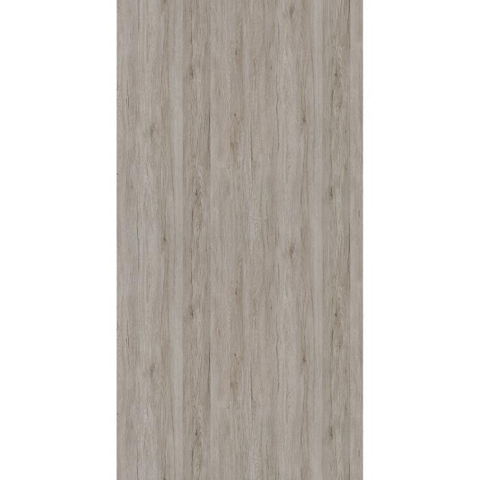 Buffet enfilade CESAR - DÈcor chene beige grisÈ et noir - 1 Tiroir et 4 Portes - L 217,8 x P 49,8 x H 86,7 cm - PARISOT