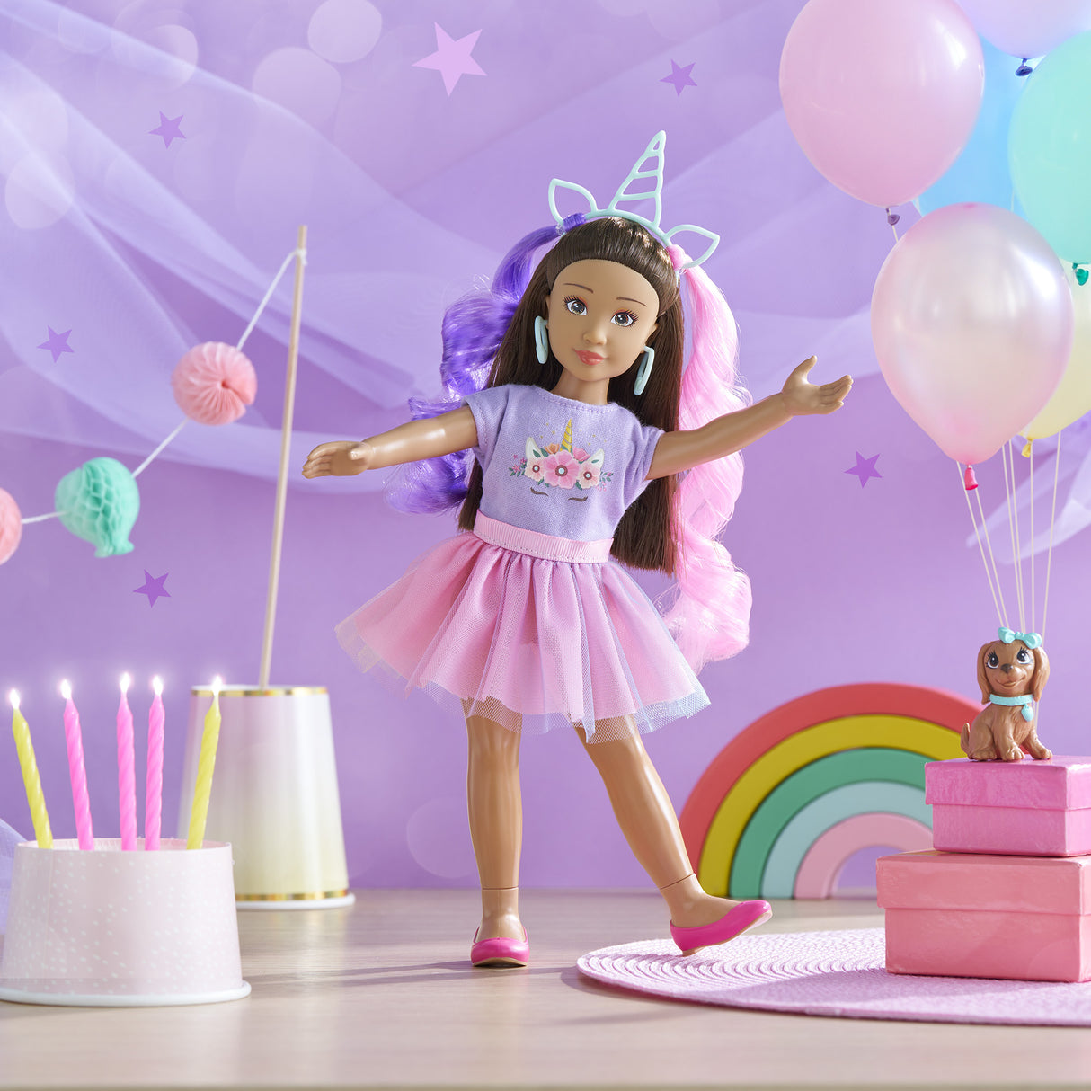 Poupée mannequin - COROLLE - Luna Licorne - 28 cm - 4 accessoires - Mixte