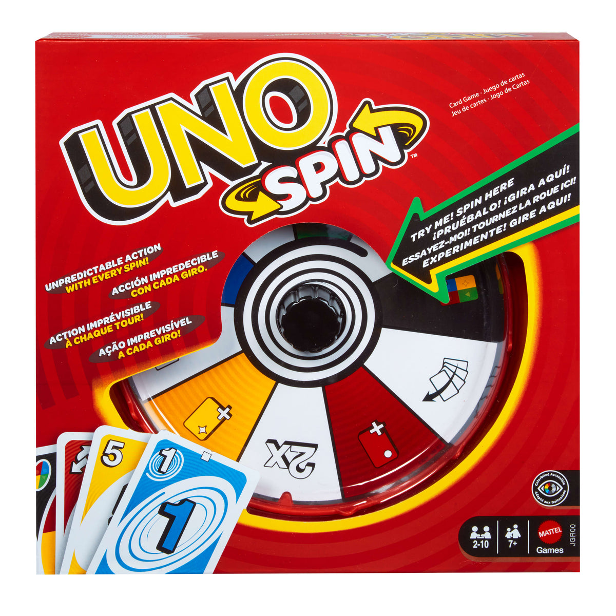 Jeu de cartes - MATTEL GAMES - UNO Wizz - Roue interactive - a partir de 7 ans - Mixte