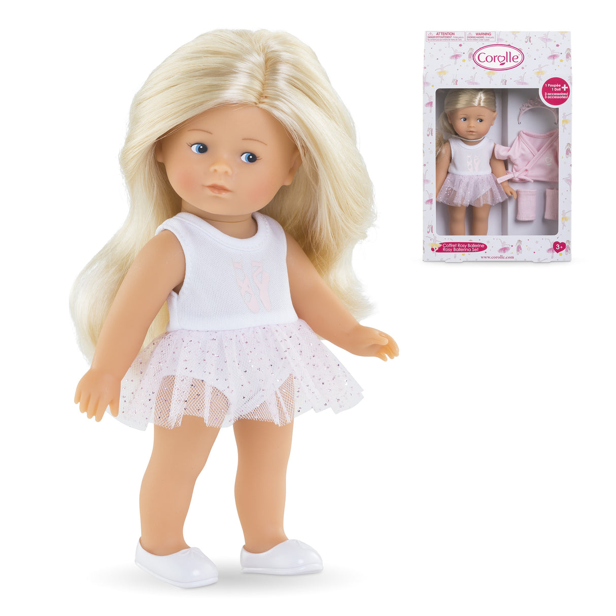 Coffret poupée - COROLLE - Mini Corolline Rosy Ballerine - 20 cm - Des 3 ans