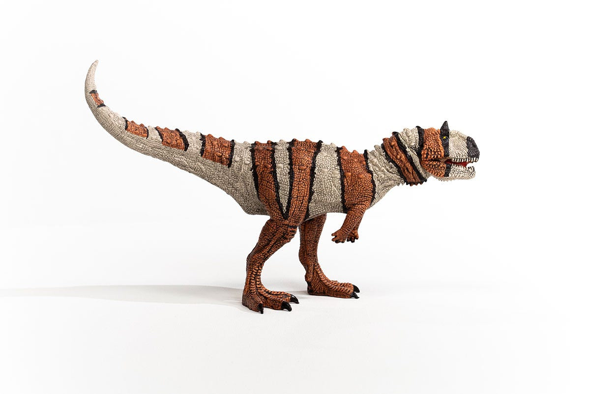 Figurine de Majungasaurus a la Mâchoire Mobile - Figurine Dinosaure Durable de l'ere Jurassique - Jouet Détaillé pour Garçons et
