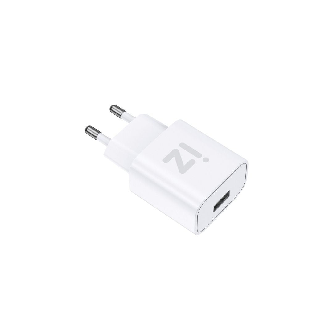 Chargeur secteur IZZY 1 port USB - 18W - blanc