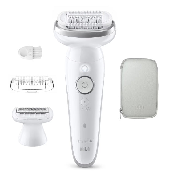 Épilateur électrique - BRAUN - SES9-030 - 2 modes - 50 min - Étanche - Blanc