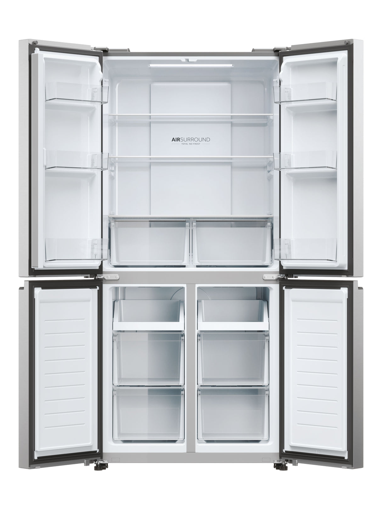 Réfrigérateur multi-portes - HAIER - HCR3818ENMM - Classe E - 467 L - 35 dB - 181,5 x 83,3 x 65 cm - Silver