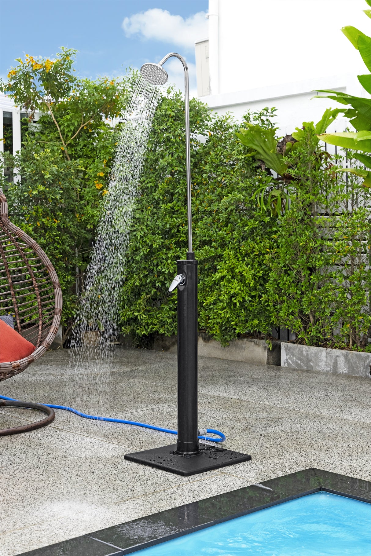Douche solaire - Bestway - SolarFlow 8 L - Noir - 50 x 50 x 218 cm - 7,6 kg