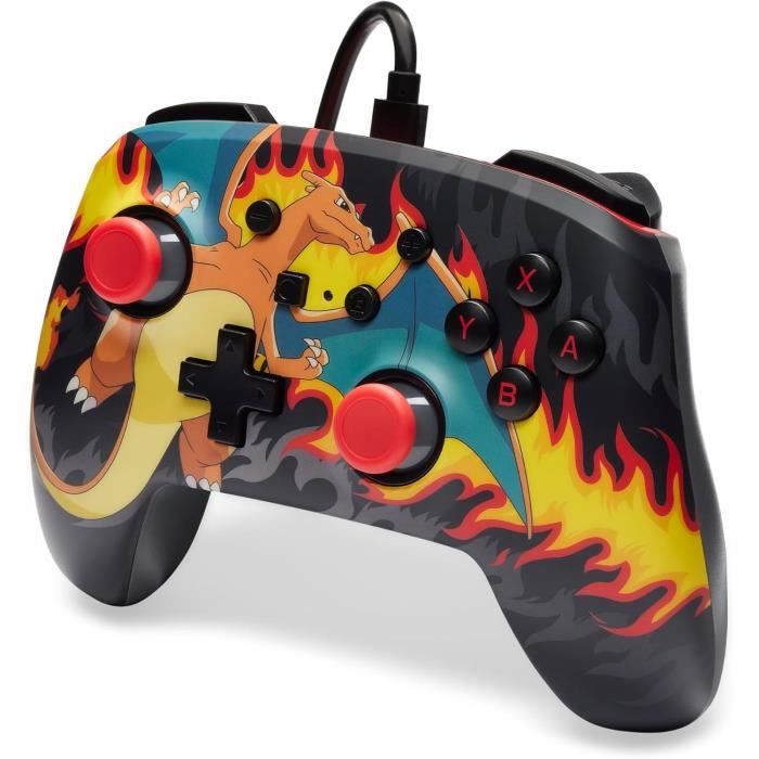 Manette Filaire - POWER A - Nintendo Switch - Charizad Firestorm