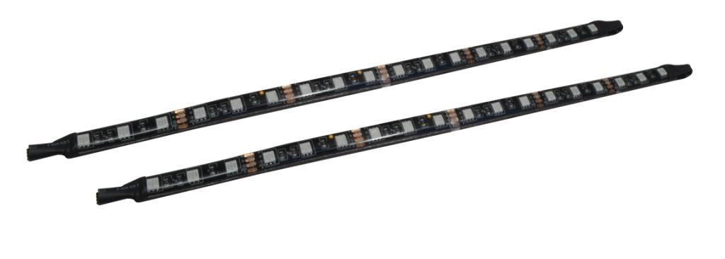 LED RGB 30cm de 16 led, Fixation aimant e/autocollante, 2 pcs/pack
