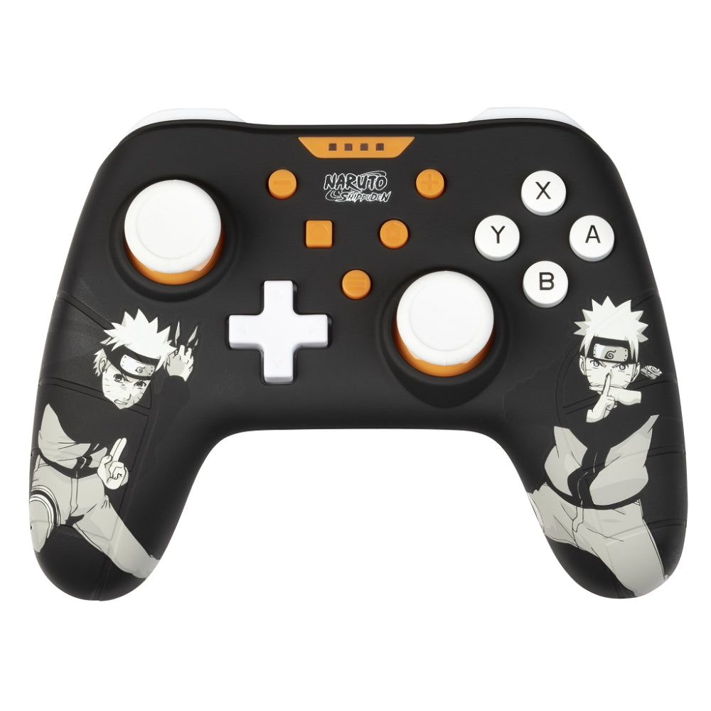 Manette filaire - KONIX - Naruto Shippuden Nintendo Switch / Switch 2 / PC - Fonction vibration - Câble 3 m - Motif Naruto - Noir