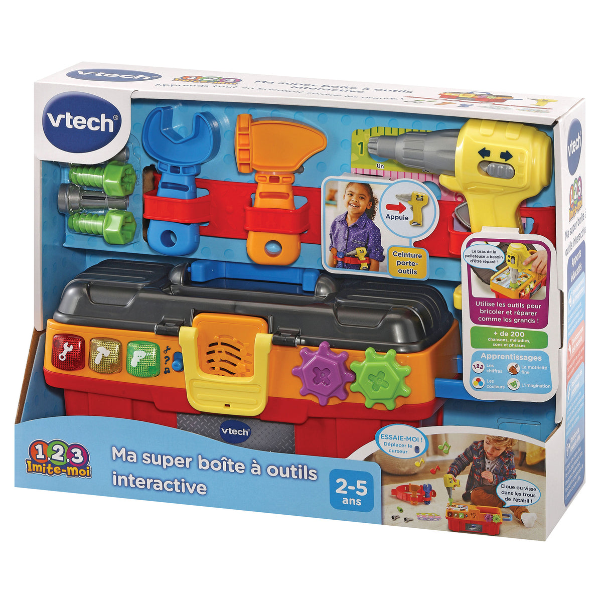 VTECH - 1,2,3 Imite-Moi - Ma Super Boite a Outils Interactive
