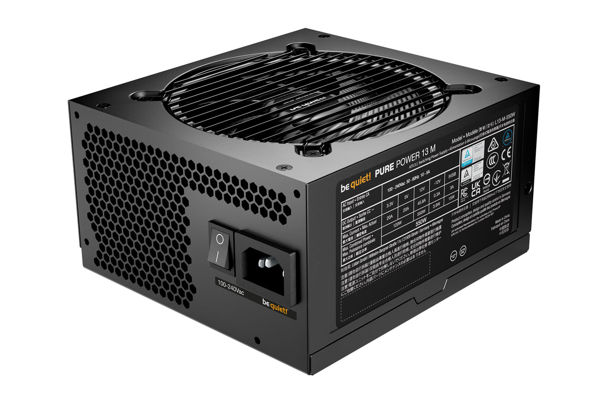 Alimentation ATX be quiet! Pure Power 13 M - 550W (Noir)