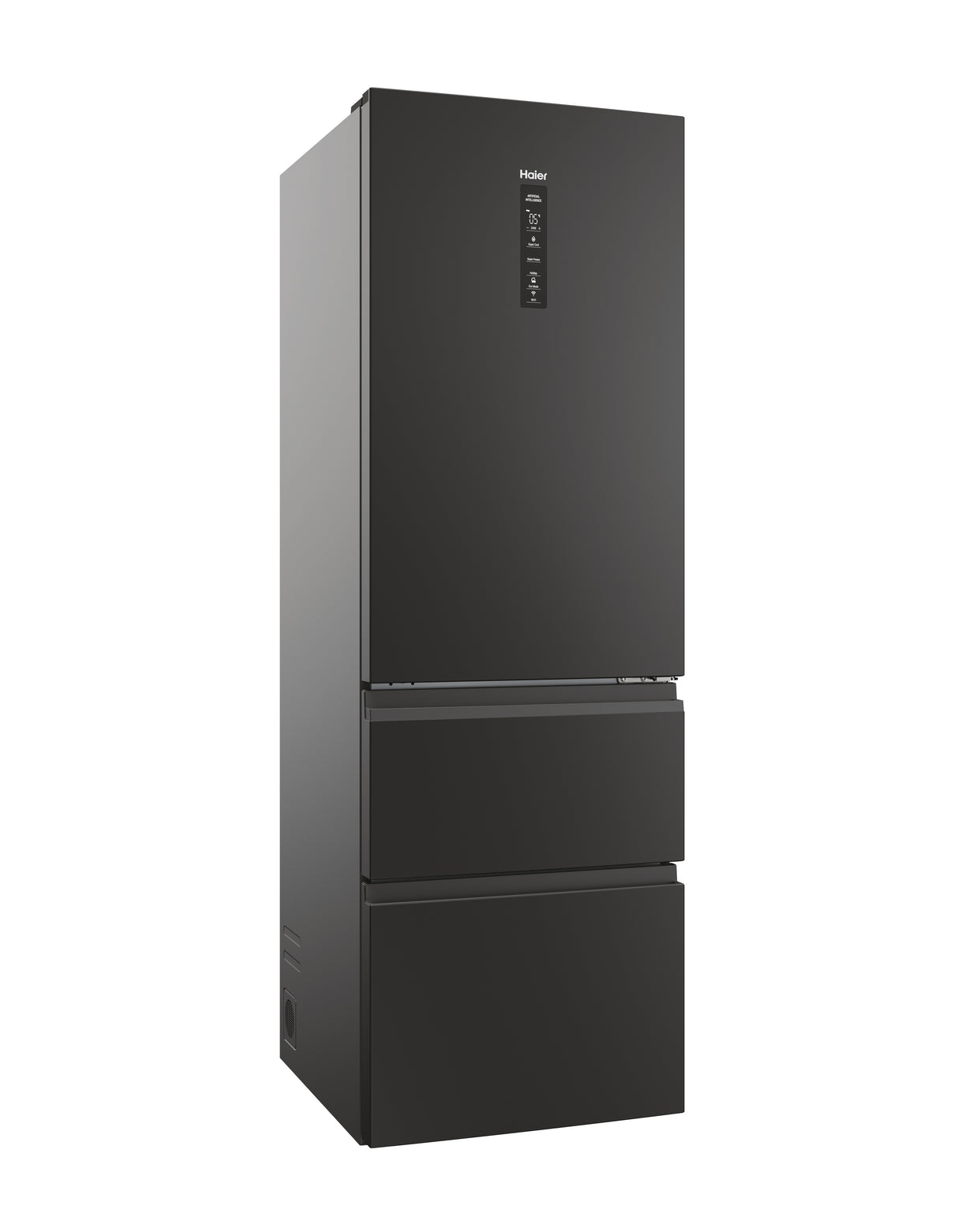 Réfrigérateur combiné - HAIER - 3D 60 Series 5 HTW5618ENPT - Classe E - 360 L - 185 x 59,5 x 66,7 cm - Noir