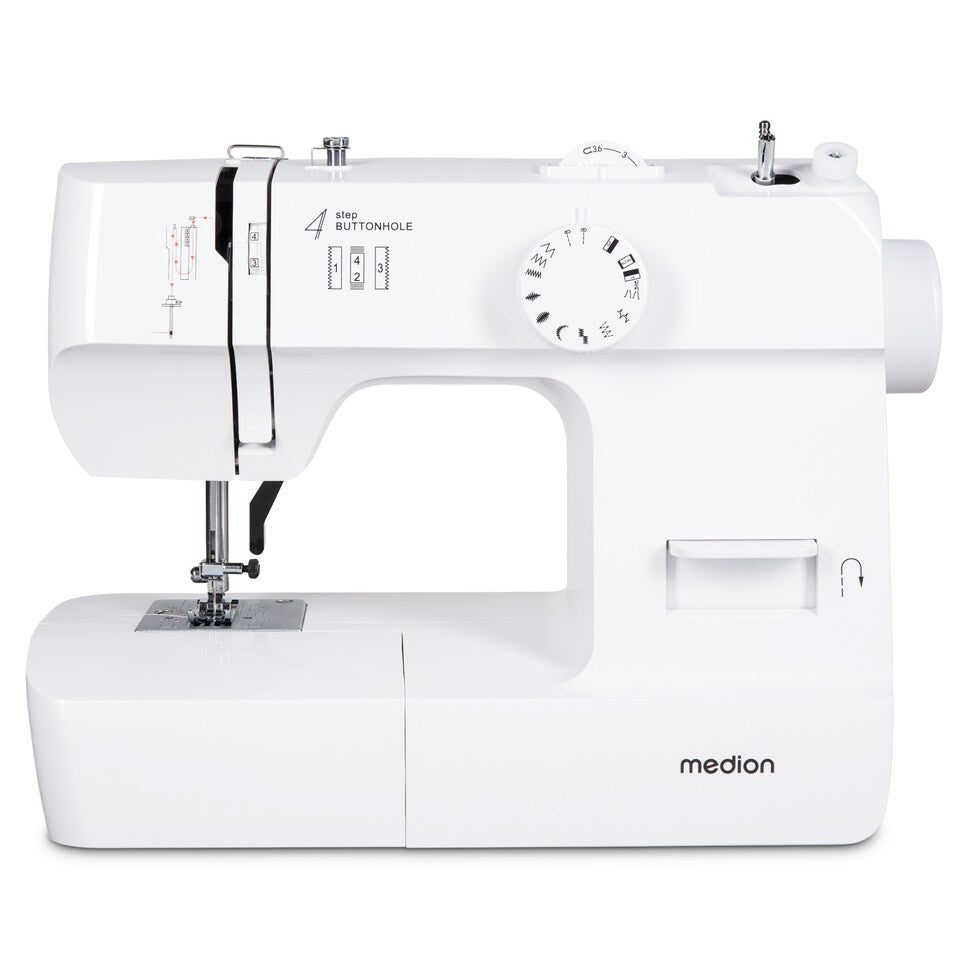 Machine a Coudre - MEDION - SM 70 - 71W - 12 Points - 700 tr/min - LED - Blanc