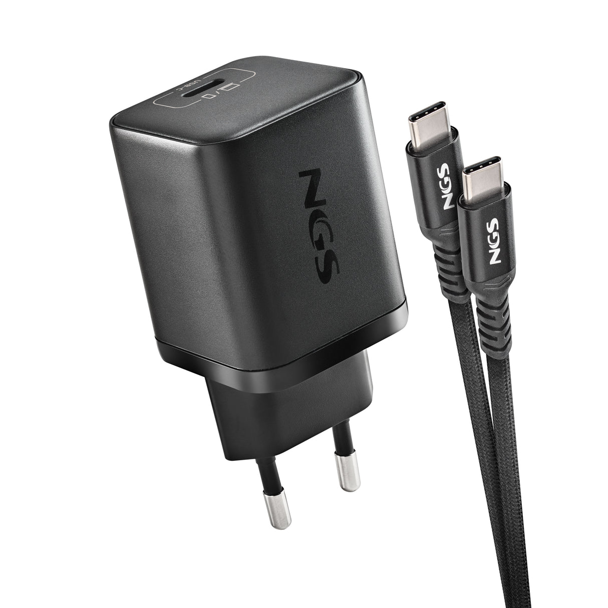 Chargeur secteur NGS Bud 1x USB-C 65W (Noir)