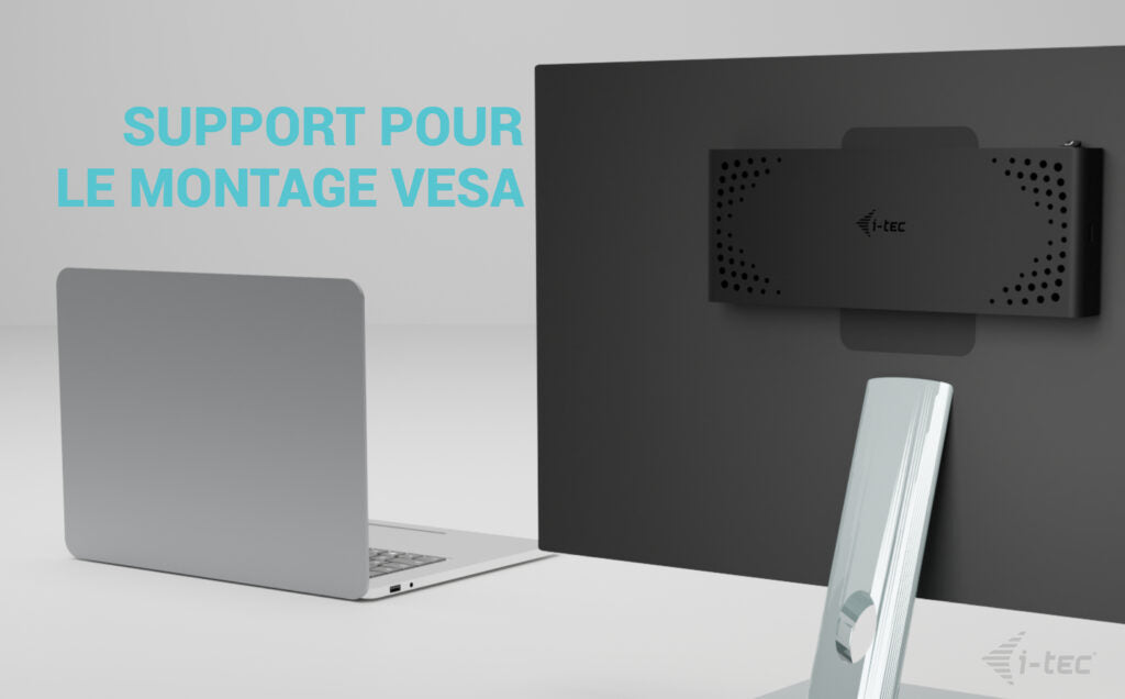 Station d'accueil portable USB-C 3.1 I-Tec Universal Dual 4K (Noir)