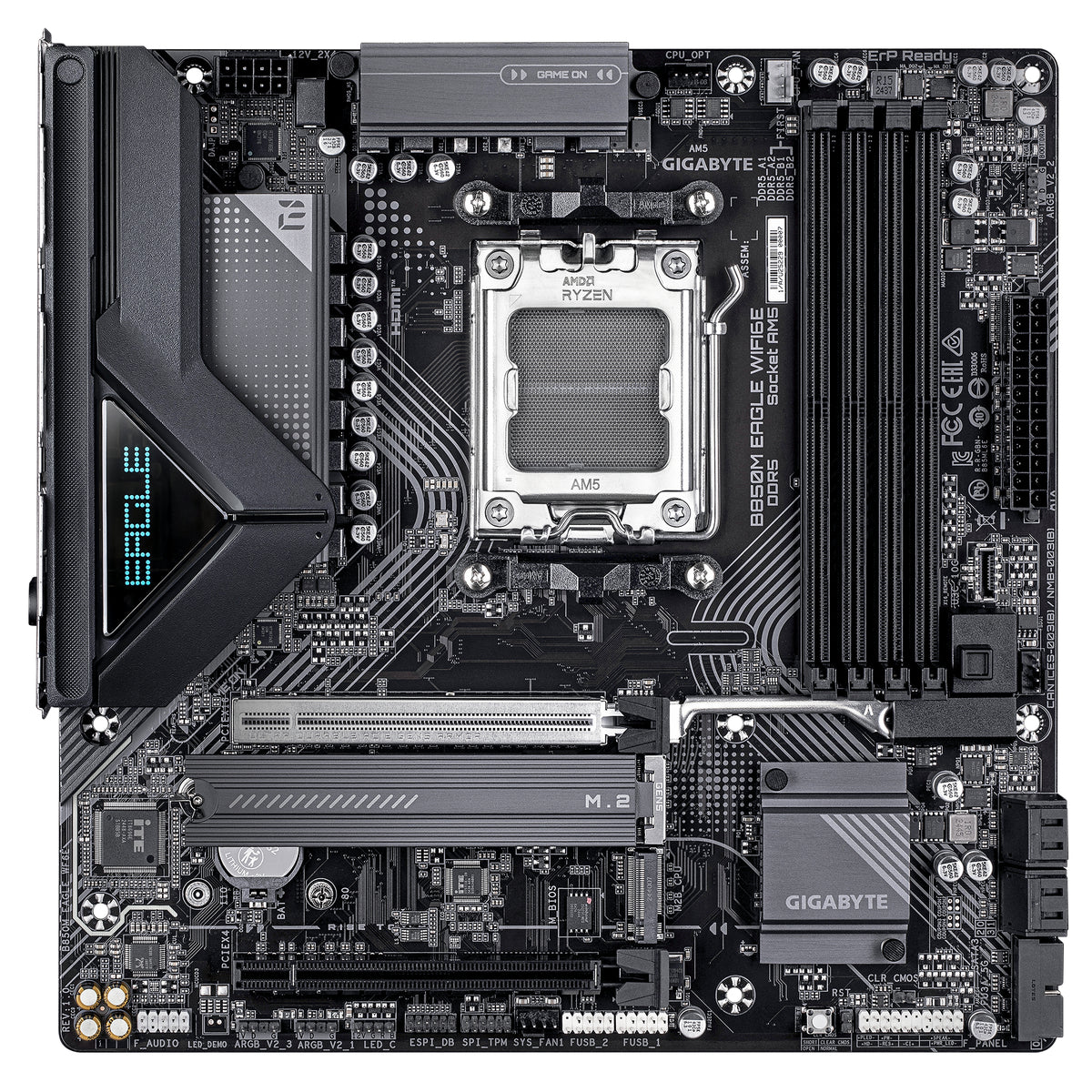 Carte mere - GIGABYTE - B850M EAGLE WF6E - Format Micro-ATX - Chipset AMD B850 - DDR5 & PCIe 5.0 - WiFi 6E