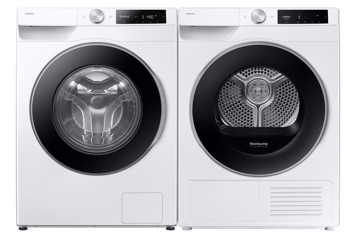 Lave-linge hublot SAMSUNG AI ecobubble™ WW11DG6B25LE - 11 kg - Digital Inverter - L60cm - 1400 trs/min - Classe A-10% - Blanc