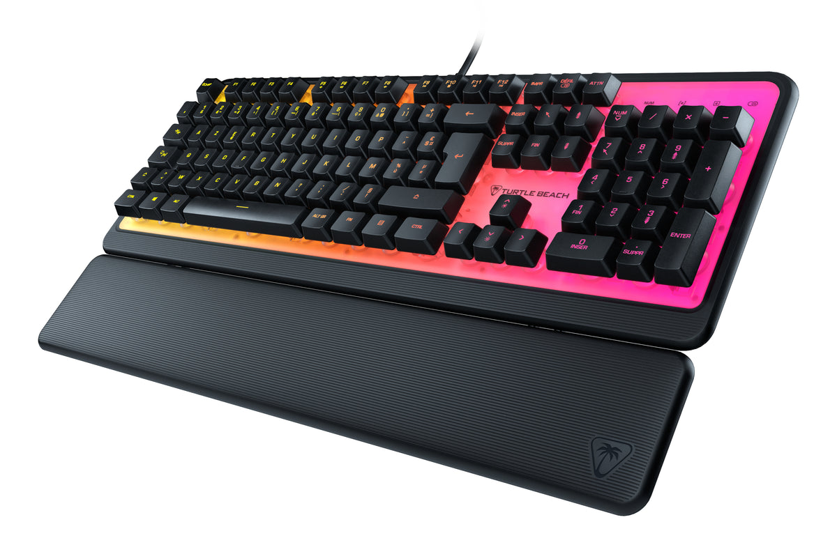 Clavier de jeu - Turtle Beach Magma - Membrane RGB - Noir, touches silencieuses, AIMO™ RGB