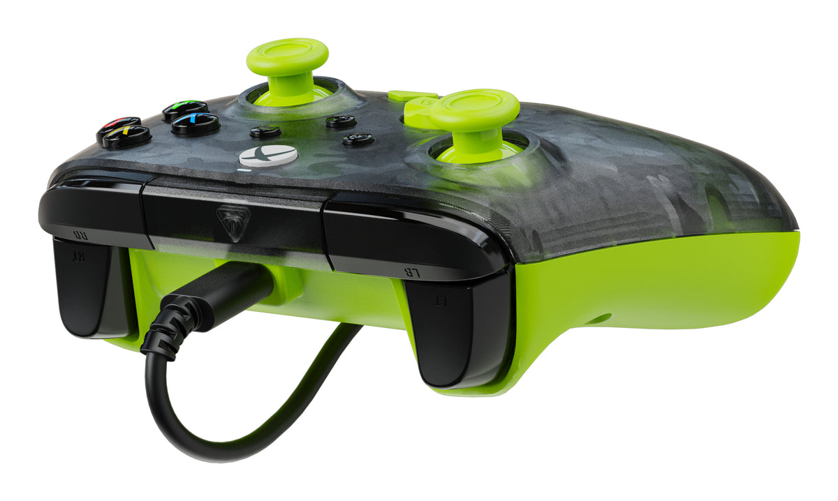 Manette de jeu - Xbox Series X|S, Xbox One et PC - Rematch Core - RGB - Filaire - Camouflage Noir / Jaune - TURTLE BEACH