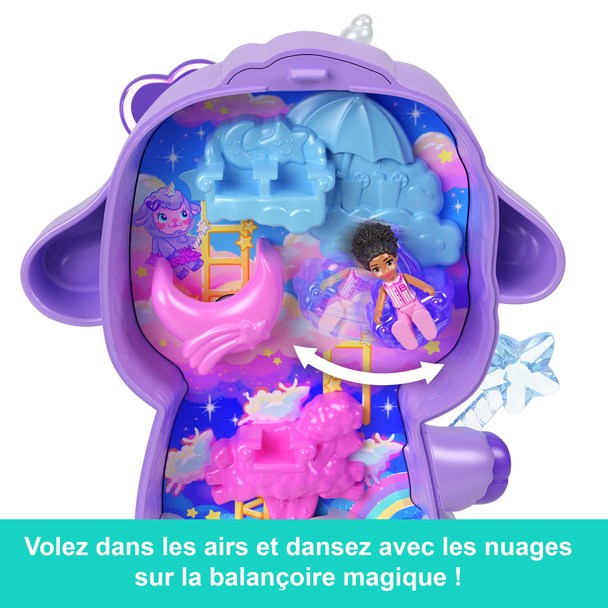 Polly Pocket - Coffret Au pays des reves - Mini-figurine et licorne - Polly Pocket - JCB15
