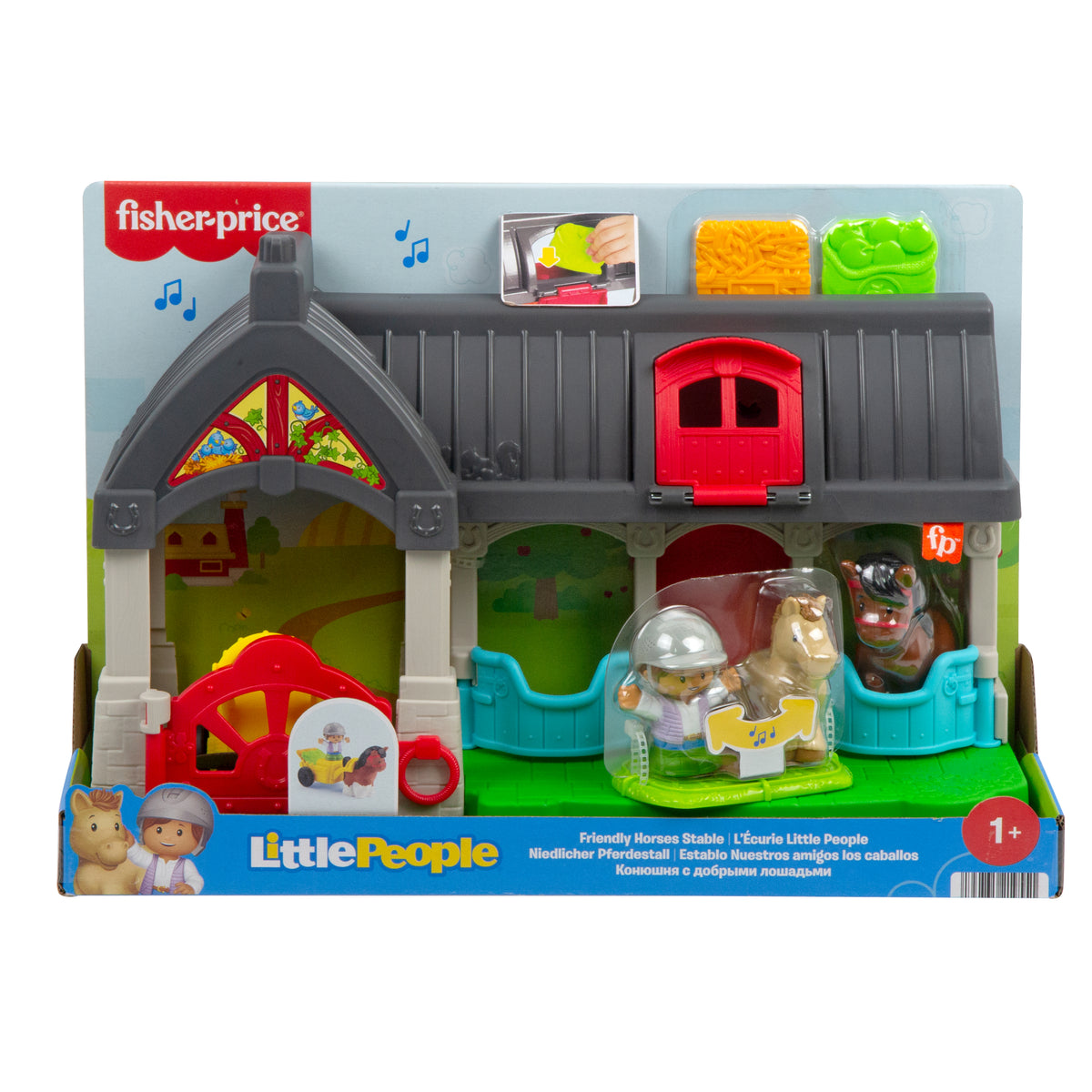 FISHER-PRICE Little People-L'écurie des Joyeux Chevaux avec 6 éléments - Fisher-Price - HWR84