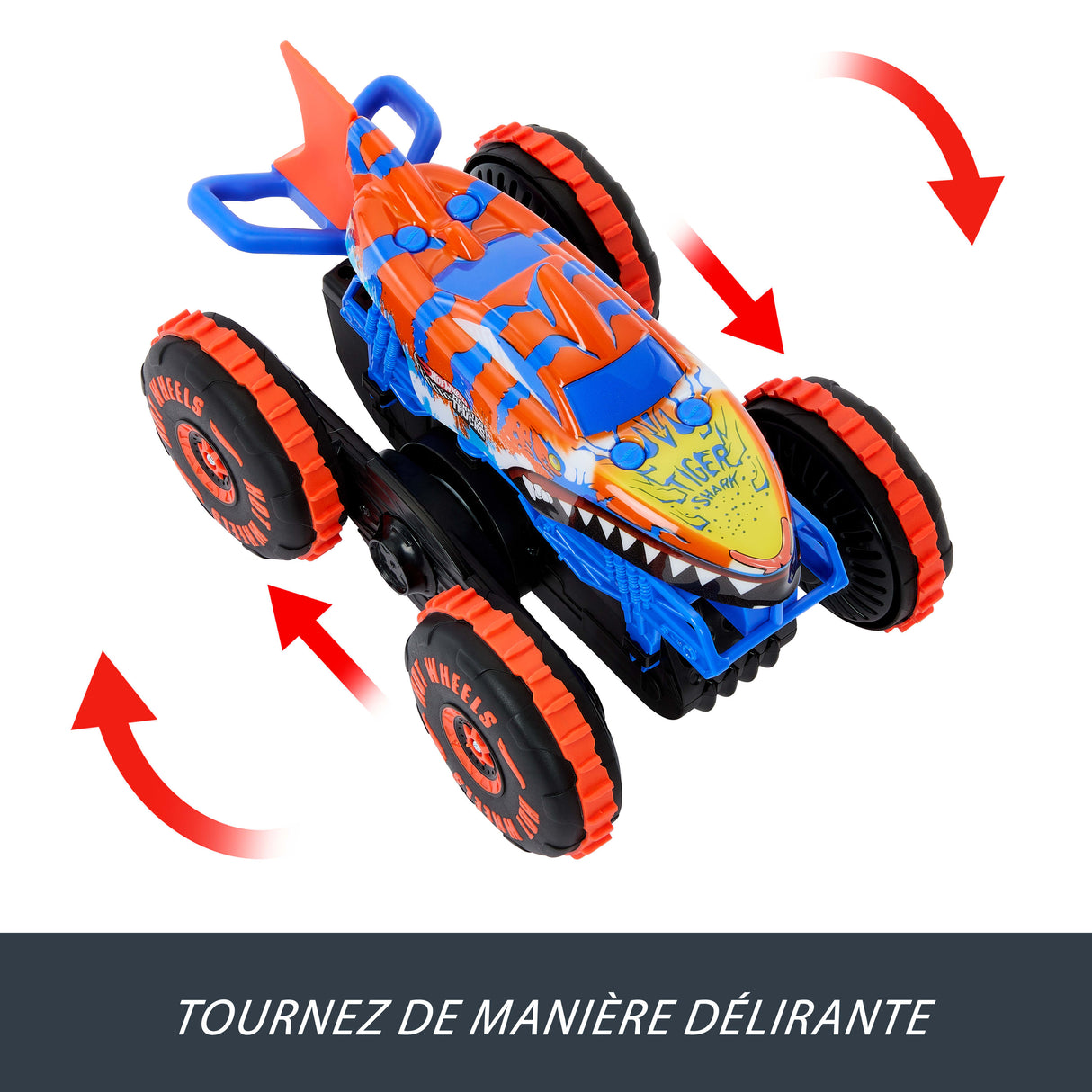 Hot Wheels - Monster Trucks - Véhicule Tiger Shark Escaladeur-a piles - Hot Wheels - JFR39