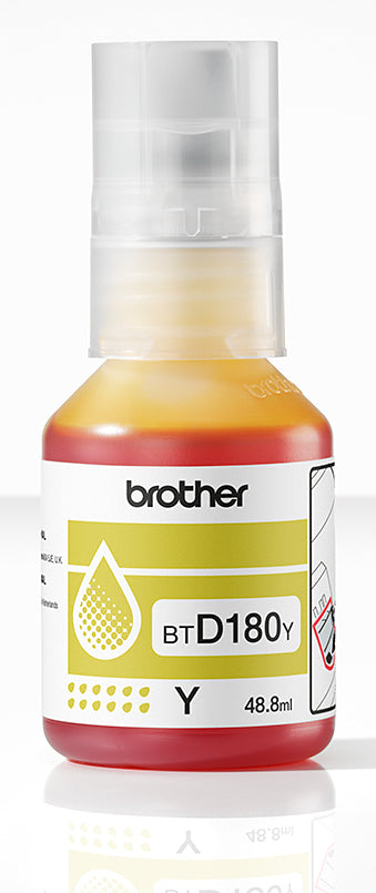 Bouteille d'encre - Brother - BTD180Y - Jaune - 5000 pages - Unité - Standard