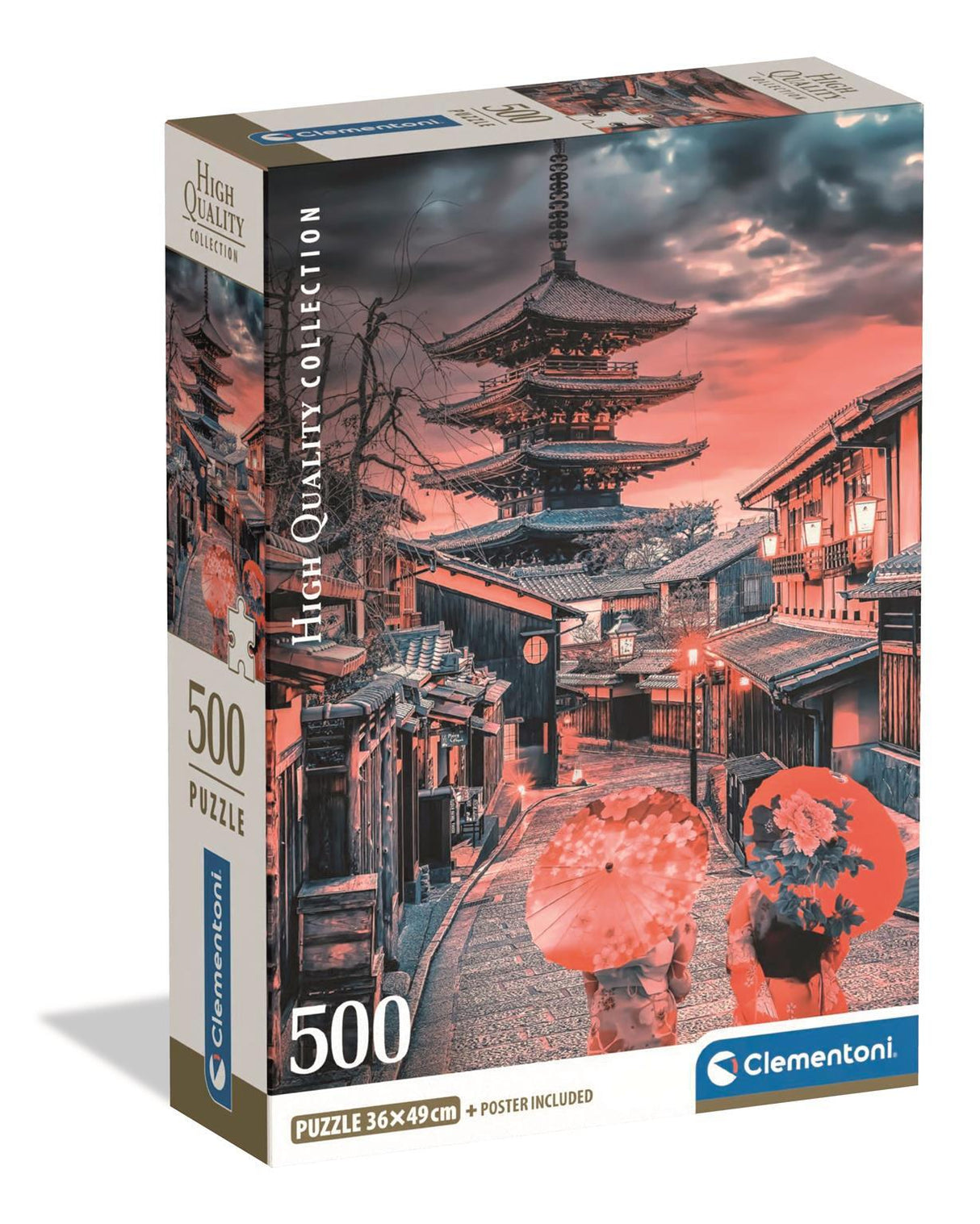CLEMENTONI - Compact 500 pieces - Evening in Kyoto