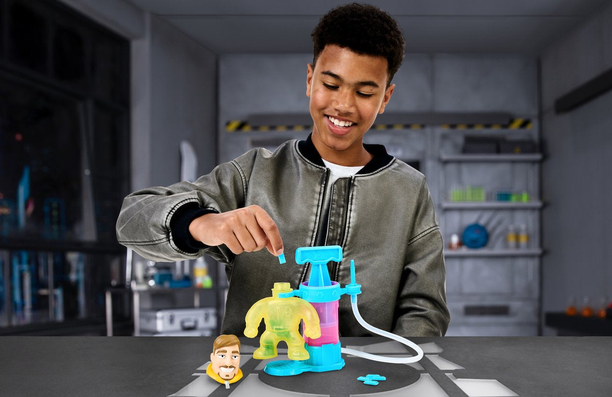 Kit de création - MRBEAST LAB - Heroes of Goo Jit Zu - Pompe incluse - Figurine personnalisable - Accessoires fournis