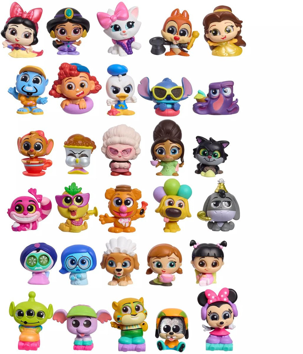 Doorables Coffret 4 mini-figurines DISNEY, Let's Party Multi Peek, Modele aléatoire a collectionner, Des 5 ans