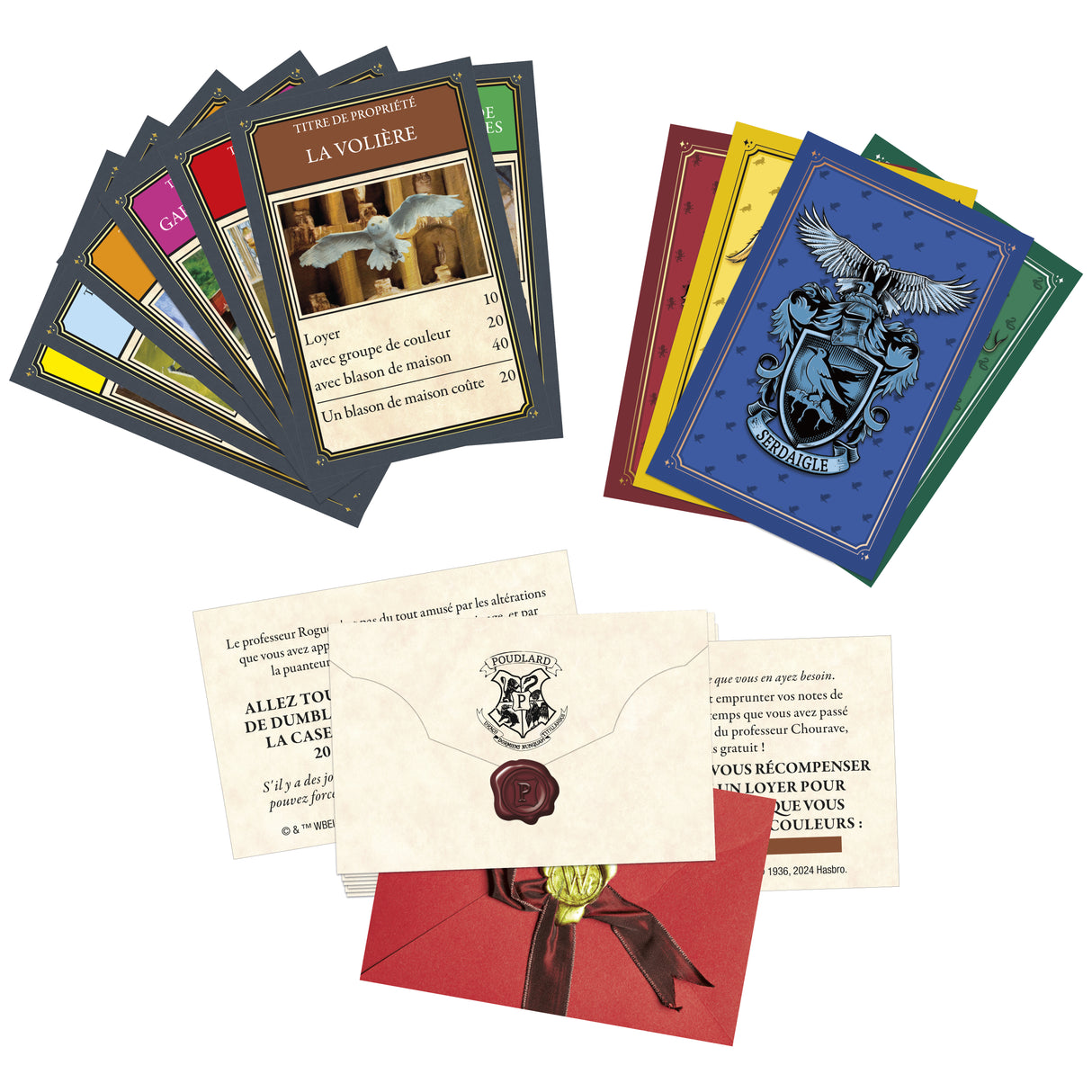 Monopoly Harry Potter édition, Jeu de société de plateau, Aventures magiques a Poudlard, des 8 ans, 2 a 6 joueurs