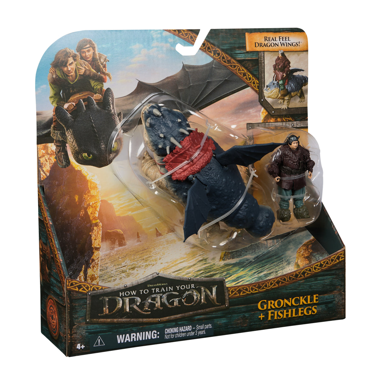 SPIN MASTER PACK DRAGON ET VIKING 25 CM GRONK Dragons Movie