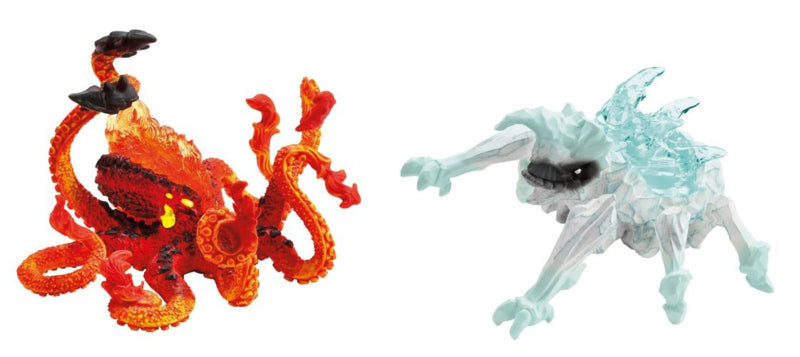 Figurines Duo Pieuvre de Lave vs Insecte de Glace, SCHLEICH 70826 Eldrador Creatures, Pour enfant des 6 ans
