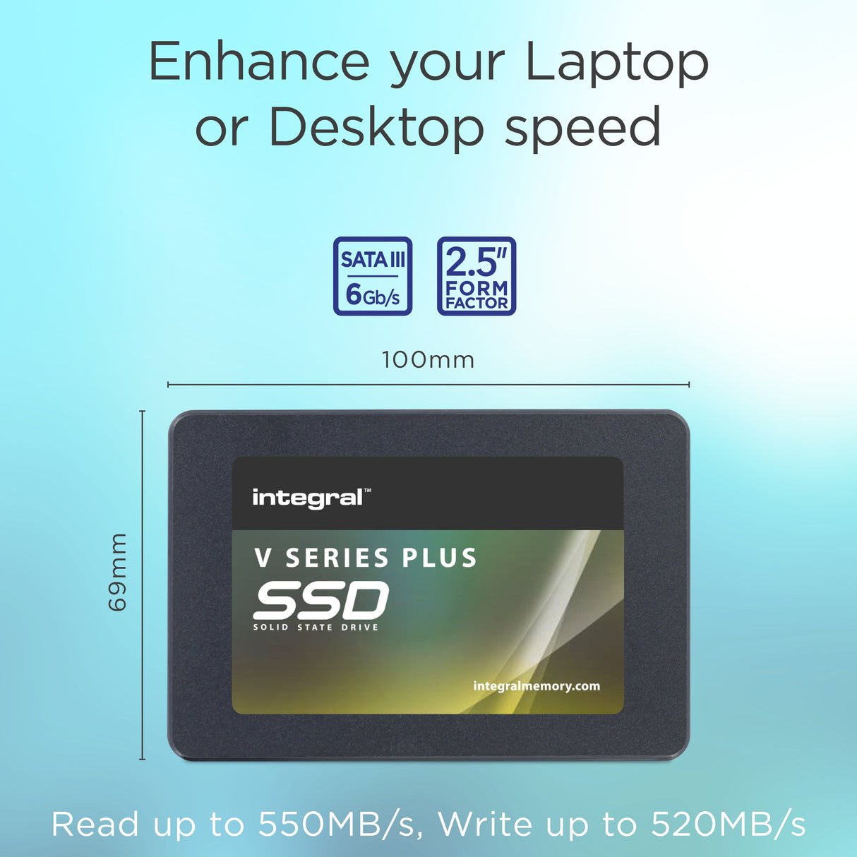 Disque SSD Integral V-Series Plus V2 512Go - S-ATA 2,5"