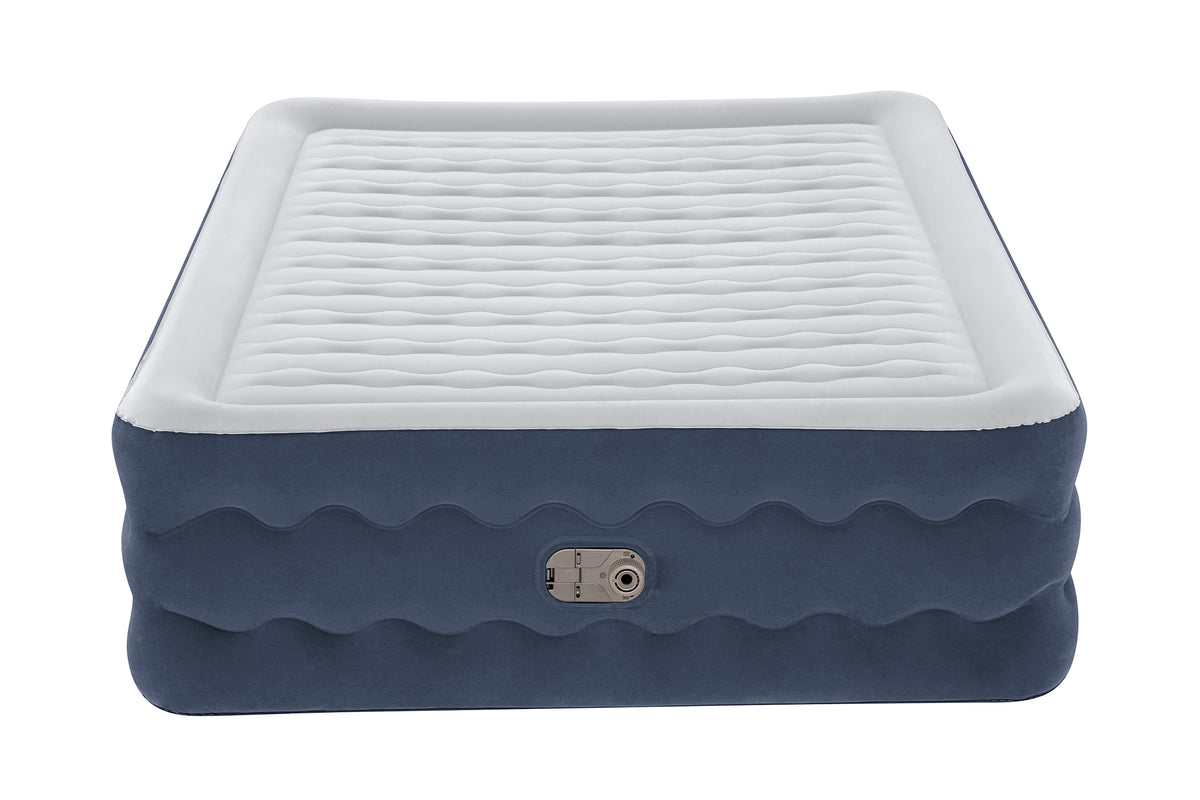 BESTWAY Bestway Lit gonflable 2 places TruLeisure pompe électrique intégrée 203x152x51cm