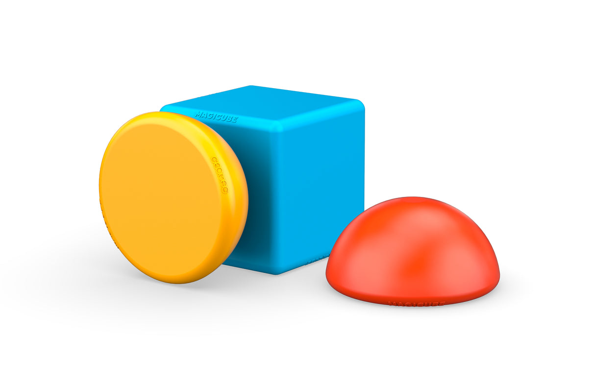 Blocs magnétiques - GEOMAG - Magicube 061 - 8 pieces - Empilables - Plastique recyclé