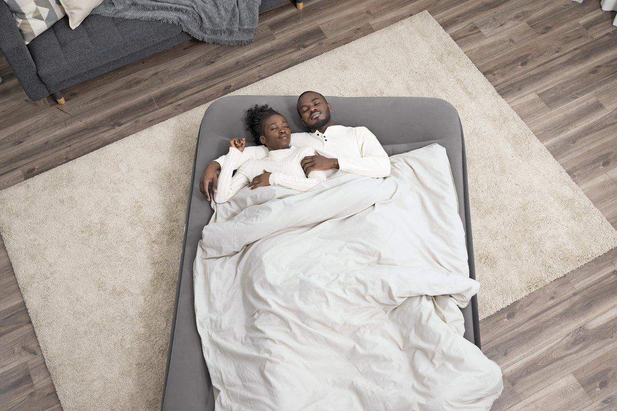 Matelas gonflable - BESTWAY - 671BU - Tritech Queen - 2 places, pompe USB intégrée, 2,03 m x 1,52 m x 36 cm